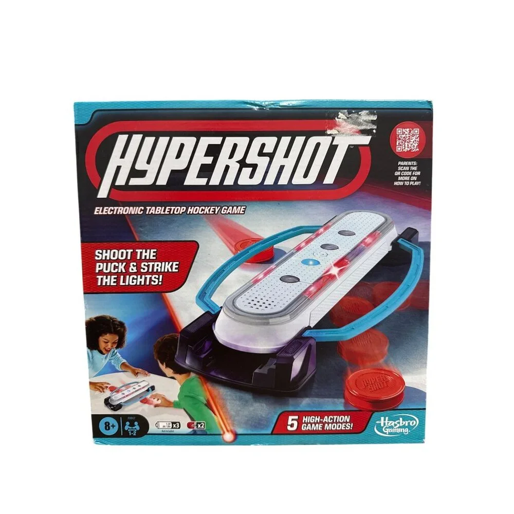 Hypershot Electronic Tabletop Hockey Game By Hasbro For Ages 8+